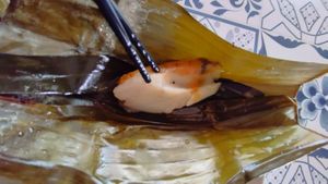 Bánh Nậm.  Not on the meun. at Quán Chay Diệu Hoa in Hoi An