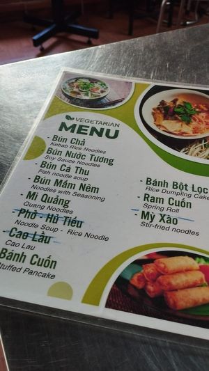 Actually, you need to see what she has on that day:)  Every dish is 30,000VND. at Quán Chay Diệu Hoa in Hoi An