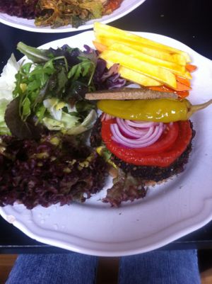 Raw burger at Raw in Helsingborg