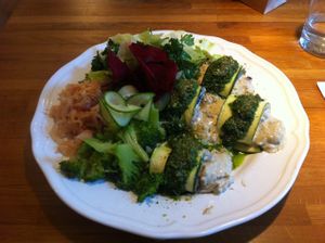 This cannelloni dish is my favorite - it's so flavorful! at Raw in Helsingborg