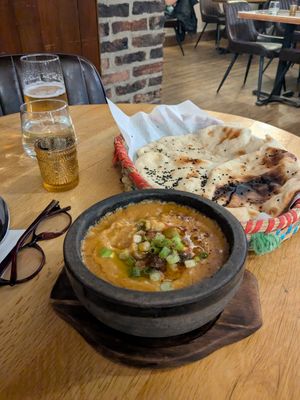 Fool and seeded flatbread at Yemen Heaven in York