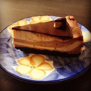 chocolate peanut butter cheesecake (vegan!) at Sweet Hereafter in Halifax