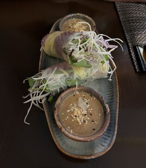 Cuon xoai / fresh rolls with mango...  at Koko Organic in Prague