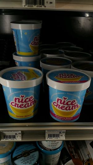 banana ice cream  at Pete's Fine Foods in Halifax