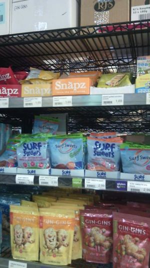 Surf sweets, ginger chews, etc.  at Pete's Fine Foods in Halifax