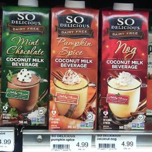 So Delicious holiday drinks! at Pete's Fine Foods in Halifax