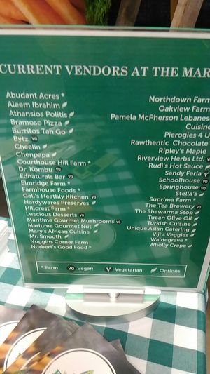 List of vegan vendors at Halifax Seaport Farmers Market in Halifax