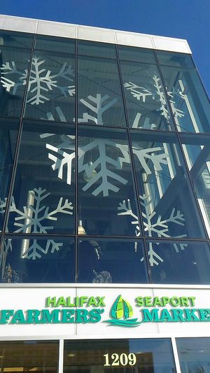 Outside at Halifax Seaport Farmers Market in Halifax
