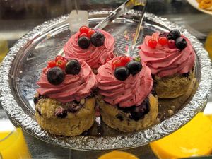 Blueberry cupcakes at HEL - Relove - T2 in Vantaa