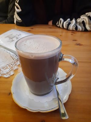 Vegane heiße Schokolade at Café KaffeeZauber - Das Original in Bischofsheim