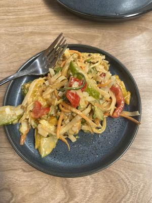 Salad from the cabinet   at Scoundrel in Christchurch