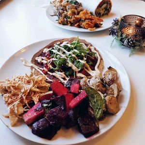 Raw Pizza with Salads  at Glo - Laugavegur in Reykjavik