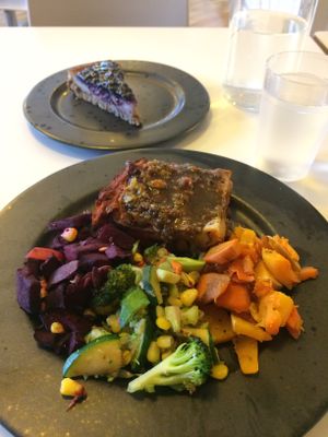  Vegan lasagne with salads & cheesecake at Glo - Laugavegur in Reykjavik
