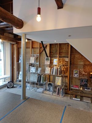 Store interior at Hyper Chocolate Books in Tochigi