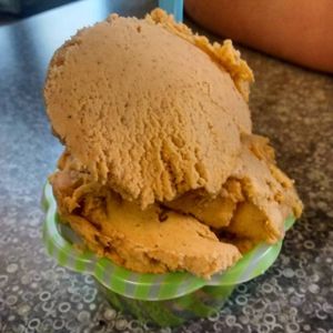 Coconut pumpkin pie gelato.  at Humani-T Cafe - Downtown in Halifax