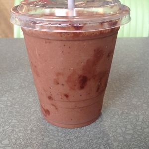 vegan milkshake with soy chocolate berry gelato at Humani-T Cafe - Downtown in Halifax
