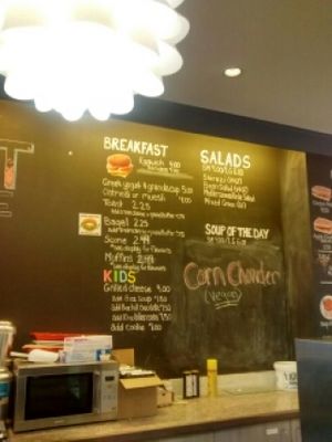 menu board at Humani-T Cafe - Downtown in Halifax