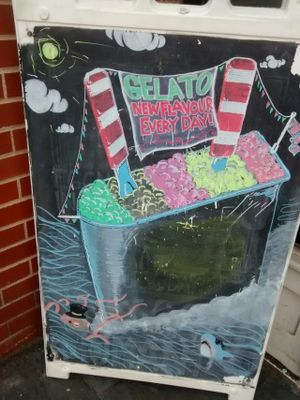 chalkboard art at Humani-T Cafe - Downtown in Halifax