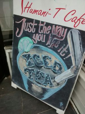 chalkboard art at Humani-T Cafe - Downtown in Halifax