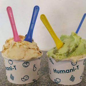 vegan caramel and mint chocolate chip cookie dough at Humani-T Cafe - Downtown in Halifax