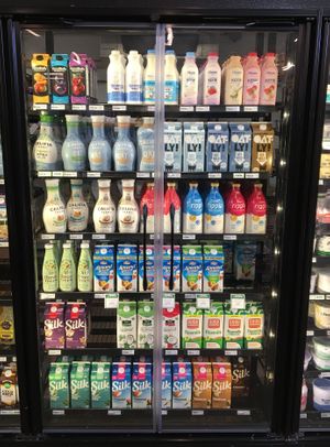 Plant-based milks at Menomonie Market Food Co-op in Menomonie