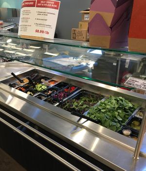 Salad bar at Menomonie Market Food Co-op in Menomonie