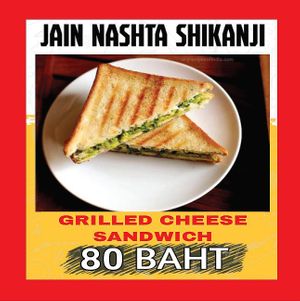 Grilled Sandwich #Veganuary at JAIN Nashta Shikanji in Pattaya