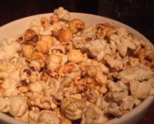 vegan popcorn starter at Linger in Denver