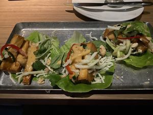 Tofu lettuce wraps at Linger in Denver