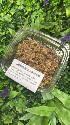 House made Quinoa Brittle  at Nourish Wellness Cafe - Pop Life  in Cleveland