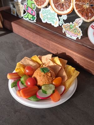 Hummus plate special at Soul Miner's Garden  in Charlotte