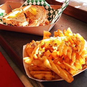 Reuben & rosemary garlic fries at Soul Miner's Garden  in Charlotte