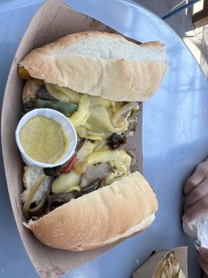 Philly Cheesesteak  #Veganuary at Soul Miner's Garden  in Charlotte