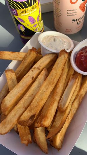 Fries with homemade ranch #Veganuary at Soul Miner's Garden  in Charlotte