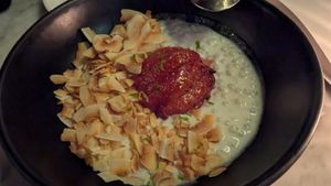 Joule box, grapefruit brulee without coconut semi freddo at Joule in Seattle