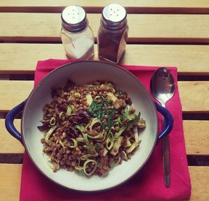 Veganer Linsensalat at bioundnah in Nuremberg