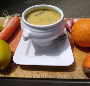 Vegane Gemüsesuppe at bioundnah in Nuremberg