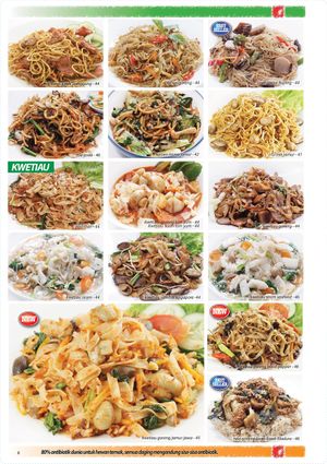 menu at La Vegan in Surabaya