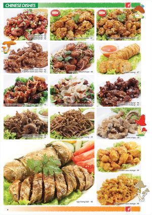 menu at La Vegan in Surabaya