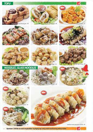 menu at La Vegan in Surabaya