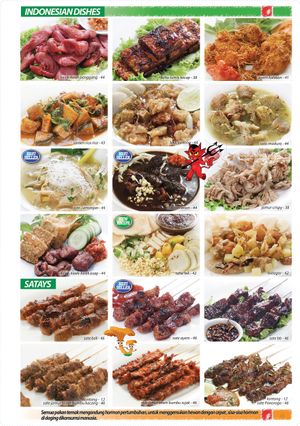 menu at La Vegan in Surabaya