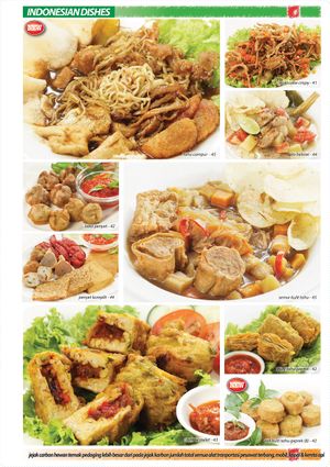 menu at La Vegan in Surabaya