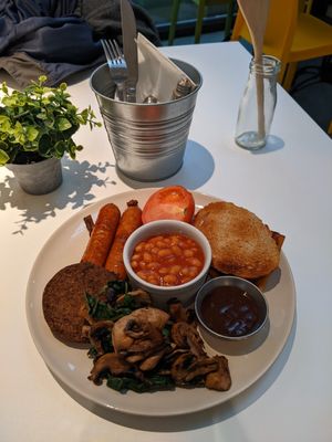 St. Mary's breakfast at Grassmarket Community Project & Coffee Saints Cafe in Edinburgh