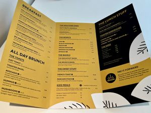 Menú   at Grassmarket Community Project & Coffee Saints Cafe in Edinburgh