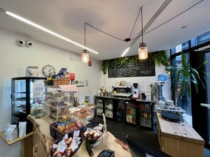 Counter   at Grassmarket Community Project & Coffee Saints Cafe in Edinburgh