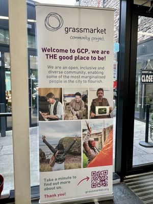 Info on GCP  at Grassmarket Community Project & Coffee Saints Cafe in Edinburgh