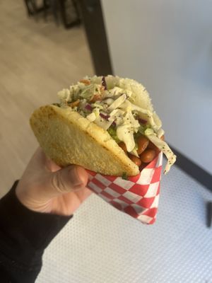 The best arepa I’ve ever had. I actually managed to take a photo before demolishing    at El Callejon Latin Food in Golden