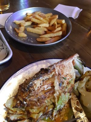 Cabbage with whipped tofu side dish at Death by Tacos in Chester