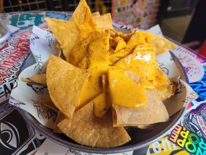 Queso Nachos (Vegeterian Only) at Death by Tacos in Chester