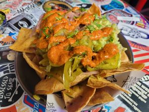Veggie Nachos at Death by Tacos in Chester